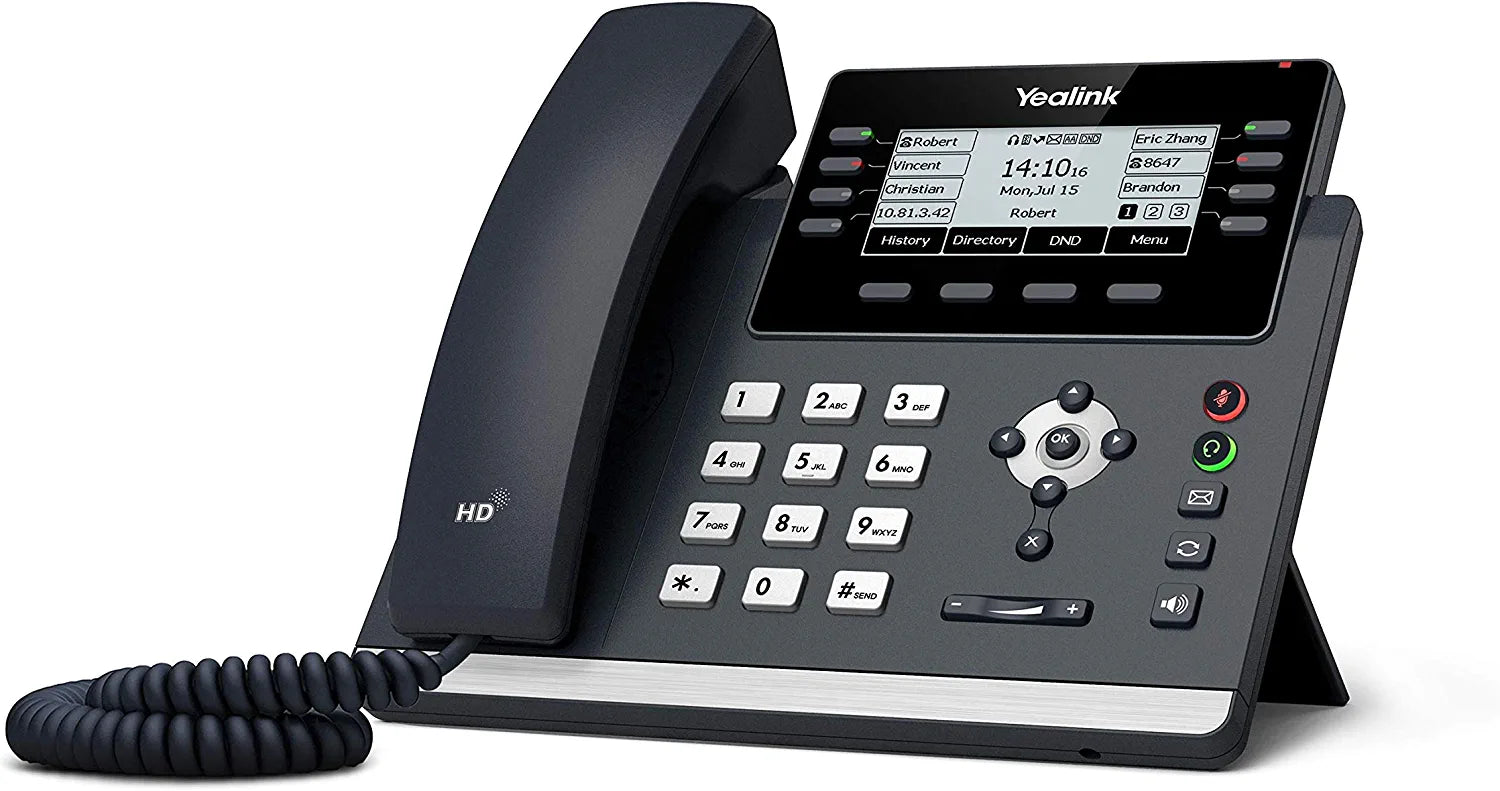 Yealink T43U IP Phone, 12 VoIP Accounts. 3.7-Inch Graphical Display. Dual USB 2.0, Dual-Port Gigabit Ethernet,PoE Yealink T43U IP Phone, 12 VoIP Accounts. 3.7-Inch Graphical Display. Dual USB 2.0, Dual-Port Gigabit Ethernet,PoE
